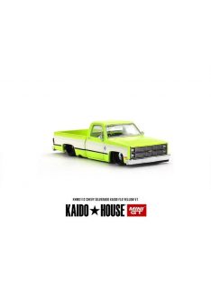   Minigt - 1:64 Chevrolet Silverado KAIDO Flo Yellow V1 (RHD) 1980 - MINI GT