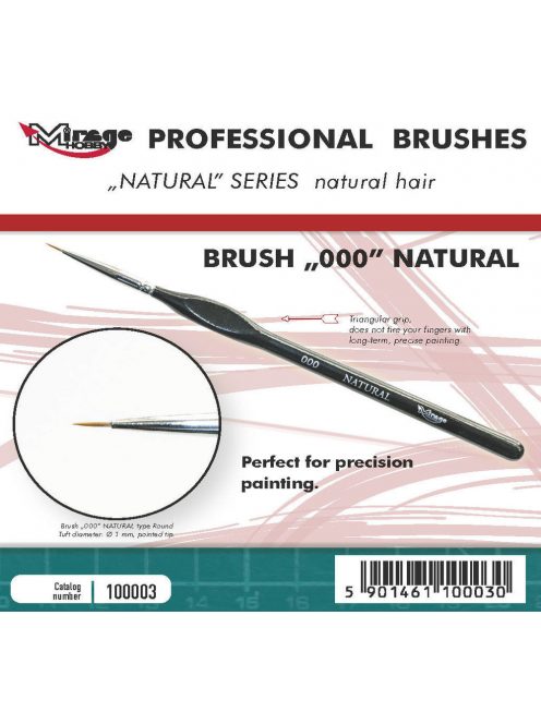 Mirage Hobby - MIRAGE BRUSH NATURAL SIZE 000