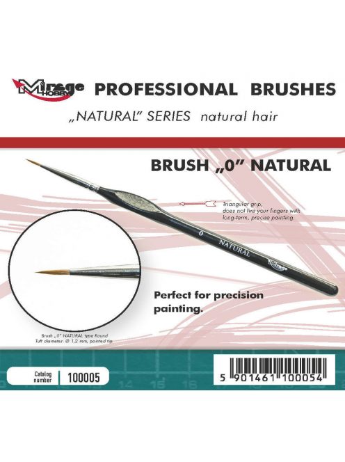 Mirage Hobby - MIRAGE BRUSH NATURAL SIZE 0