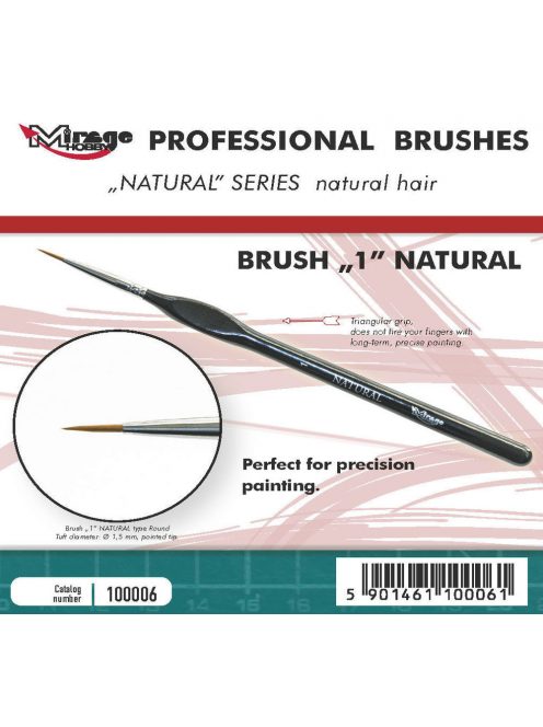 Mirage Hobby - MIRAGE BRUSH NATURAL SIZE 1