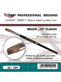   Mirage Hobby - MIRAGE BRUSH FLAT HIGH QUALITY CLASSIC SERIES 1 size 10