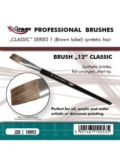   Mirage Hobby - MIRAGE BRUSH FLAT HIGH QUALITY CLASSIC SERIES 1 size 12