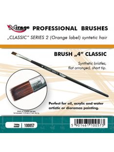   Mirage Hobby - MIRAGE BRUSH FLAT HIGH QUALITY CLASSIC SERIES 2 size 4