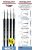 Mirage Hobby - MIRAGE BRUSH SET of Standard of 4 brushes in sizes:00, 0, 1, 2 (hair:synthetic