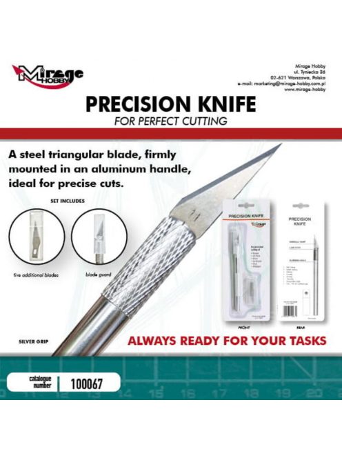 Mirage Hobby - MIRAGE Precision Knife + 5 blades (SILVER)