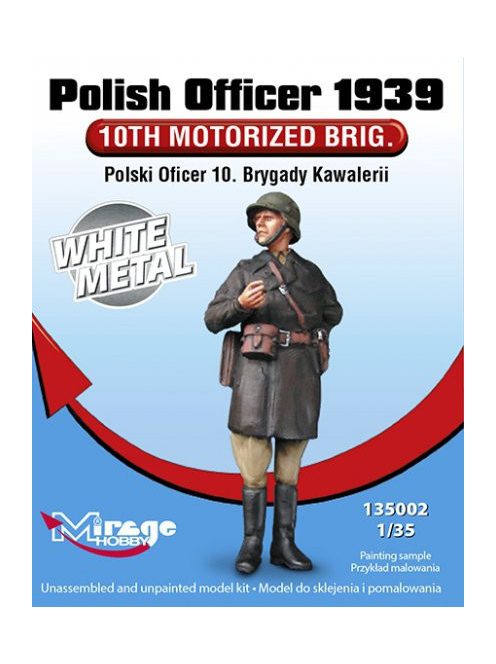 Mirage Hobby - Polish Officer 1939'10th Motorised Brig. White Metal