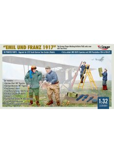   Mirage Hobby - WWI German FA(A) Units Crew 'Emil und Franz 1917' w/Equipment