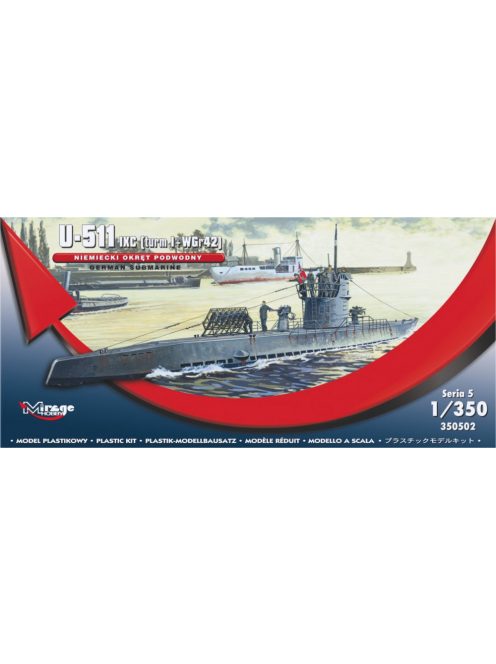 Mirage Hobby - German U-Boot U-511 - IX C (turmI+WGr42)