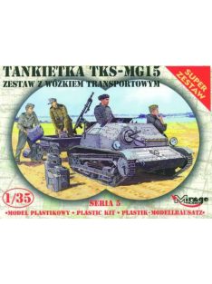   Mirage Hobby - Tankette TKS/MG 15 mit Universal Transportanhänger