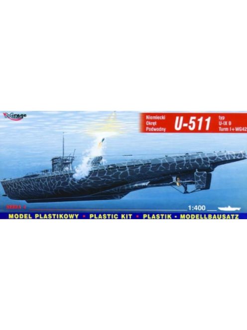 Mirage Hobby - Deutsches U-Boot U 511 Typ IX B Turm I und WG42