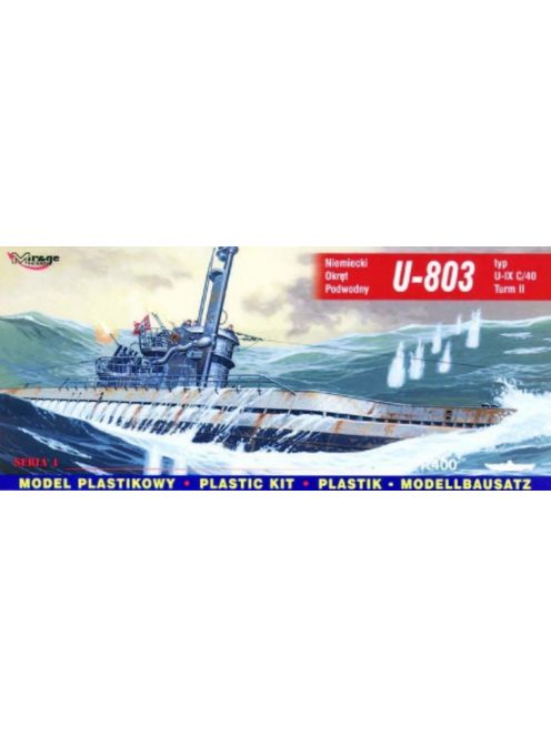 Mirage Hobby - Deutsches U-Boot U 803 Typ IX C/40 Turm II