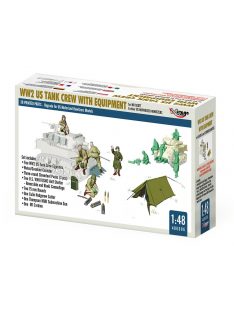   Mirage Hobby - WW2 US TANK CREW WITH EQUIPMENT for M8 SCOTT & other US MOTORISED HOWITZERS