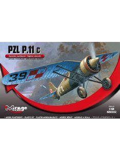   Mirage Hobby - PZL P.11c mit Bomben, Resin- und Fotoätzteilen