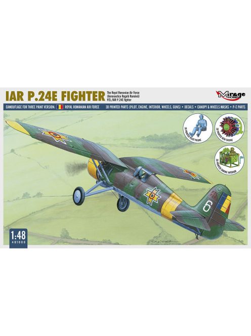 Mirage Hobby - IAR P.24E FIGHTER The Royal Romanian Air Force mit Resin und Fotoätzteilen