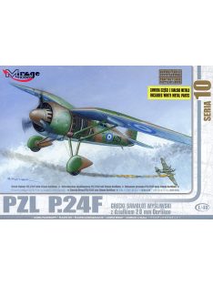   Mirage Hobby - PZL P.24 F der griechischen Luftwaffe mit Resin- und Fotoätzteilen