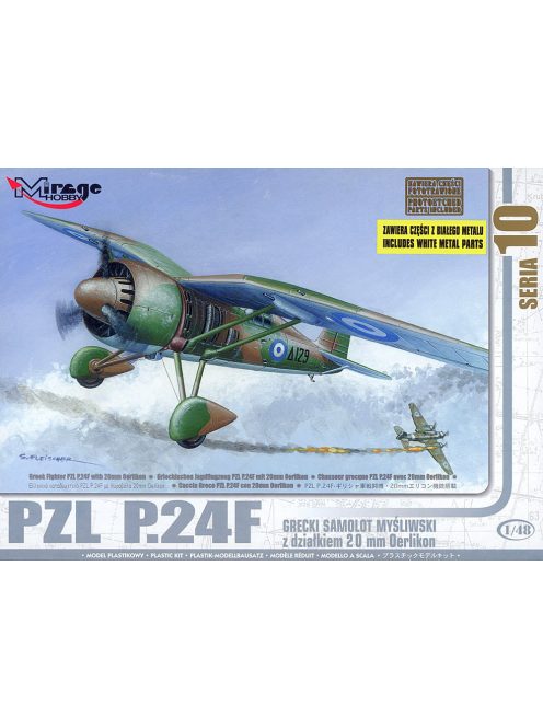 Mirage Hobby - PZL P.24 F der griechischen Luftwaffe mit Resin- und Fotoätzteilen