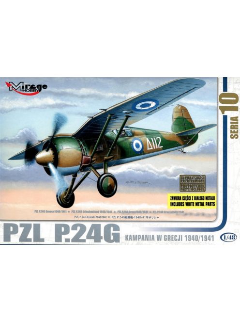 Mirage Hobby - PZL P.24 G Griechenland 1940/41 mit Resin- und Fotoätzteilen