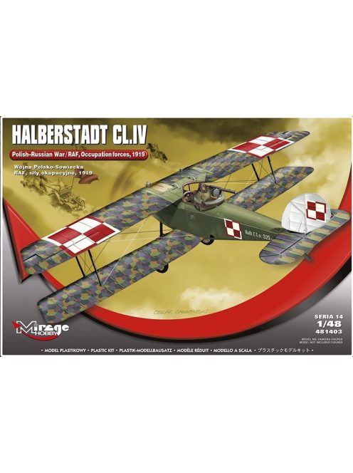 Mirage Hobby - Halberstadt CL.IV [Polish-Russian War,RAF, Occupation Forces 1919