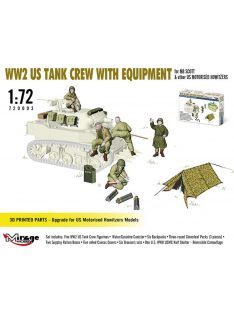   Mirage Hobby - WW2 US TANK CREW WITH EQUIPMENT for M8 SCOTT & other US MOTORISED HOWITZERS