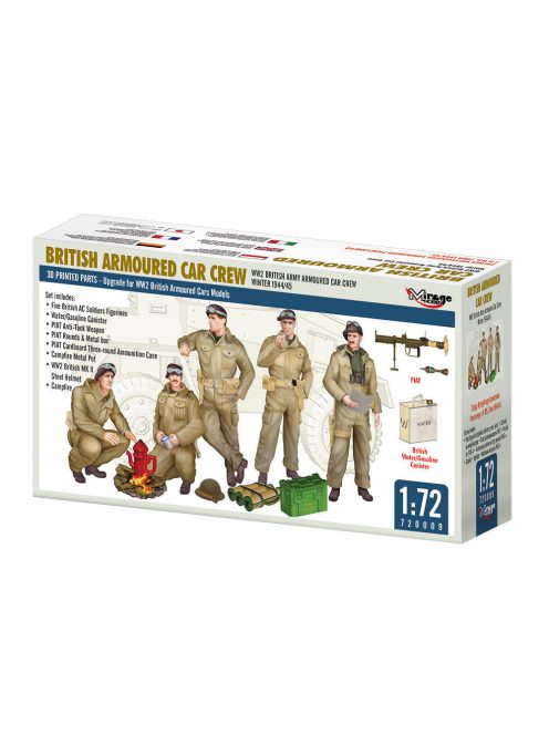 Mirage Hobby - WW2 BRITISH ARMY ARMOURED CAR CREW, WINTER 1944/45