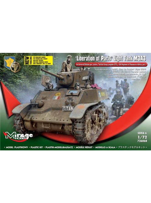 Mirage Hobby - Liberation of Paris,Light Tank M3A3