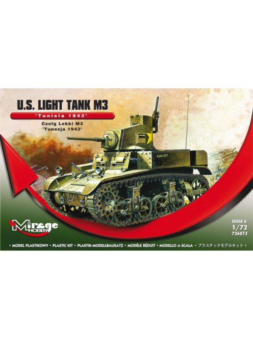 Mirage Hobby - U.S. Light Tank M3 Tunisia 1943