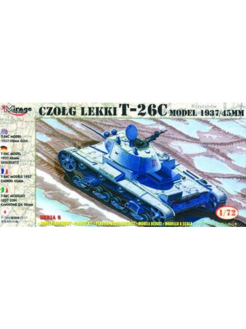 Mirage Hobby - Leichter Panzer T-26 C Modell 1937 mit 45 mm Kanone