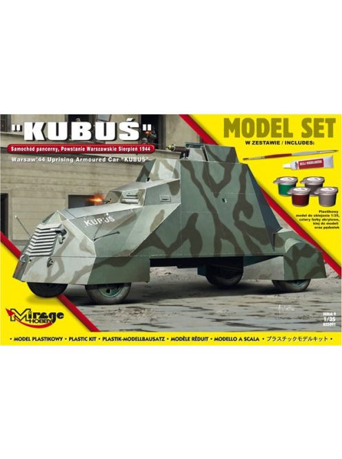 Mirage Hobby - Kubus(Warsaw'44 Uprising Armoured Car) Model Set