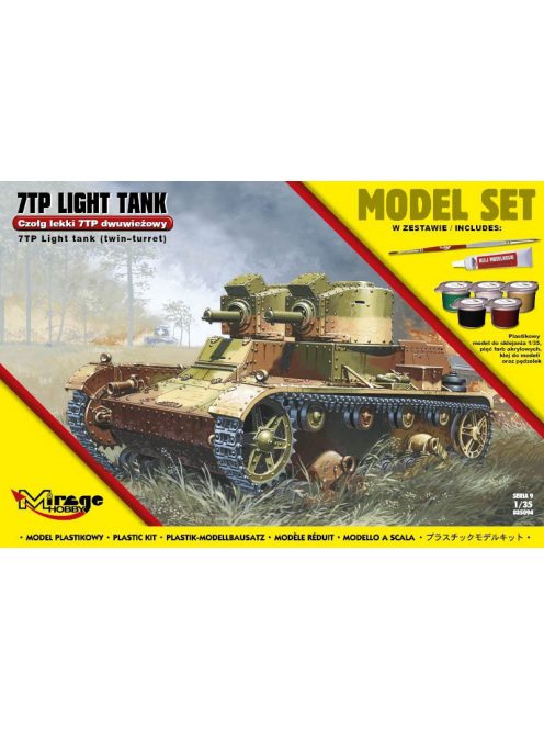 Mirage Hobby - 7TP Light Tank "Twin Turret"(Model Set)