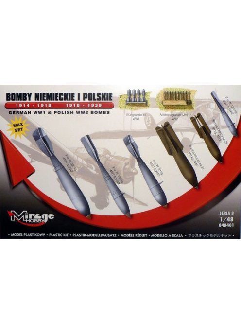 Mirage Hobby - German WWI & Polish WWII Bombs Max Set