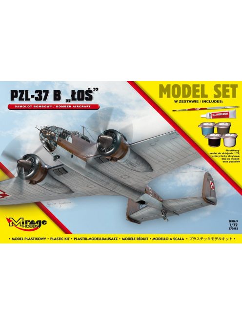 Mirage Hobby - PZL-37 B Los (Polish Bomber Aircraft) Model Set