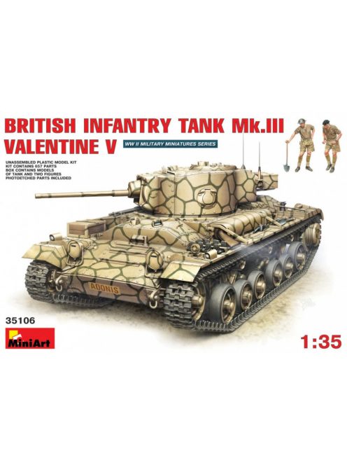 MiniArt - British Infantry Tank Mk.3 Valentine Mk 5