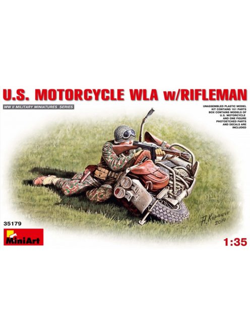 MiniArt - U.S.Motorcycle WLA with Rifleman