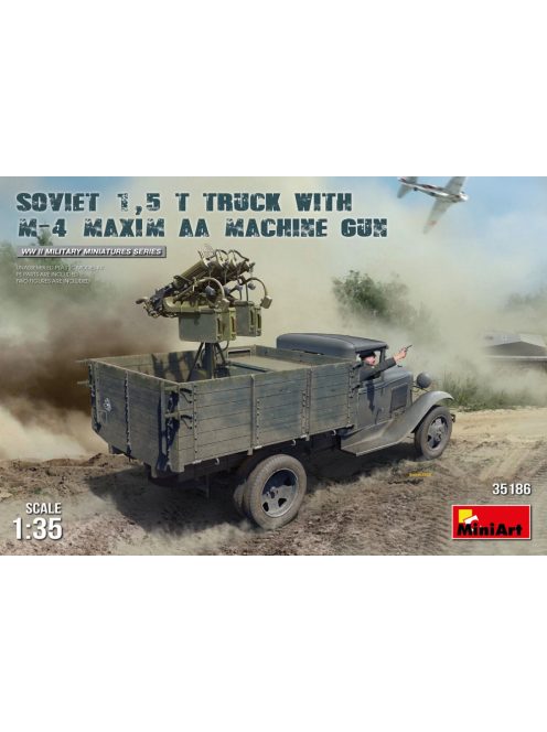 Miniart - Soviet 1,5 t Truck w/ M-4 Maxim AA Machine Gun