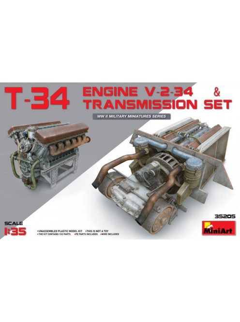 MiniArt - T-34 Engine(V-2-34) & Transmission Set