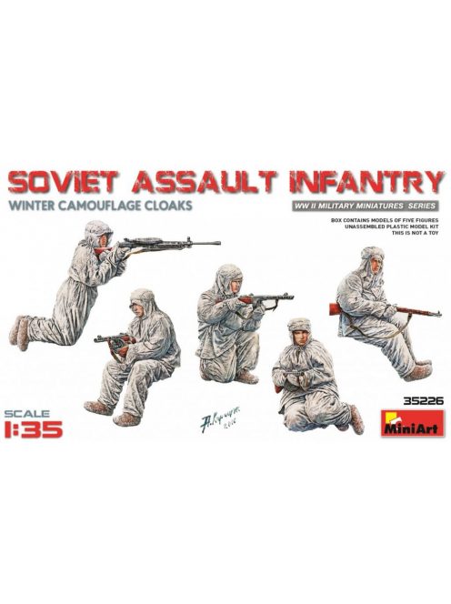 MiniArt - Soviet Assault Infantry (Winter Camouflage Cloaks)