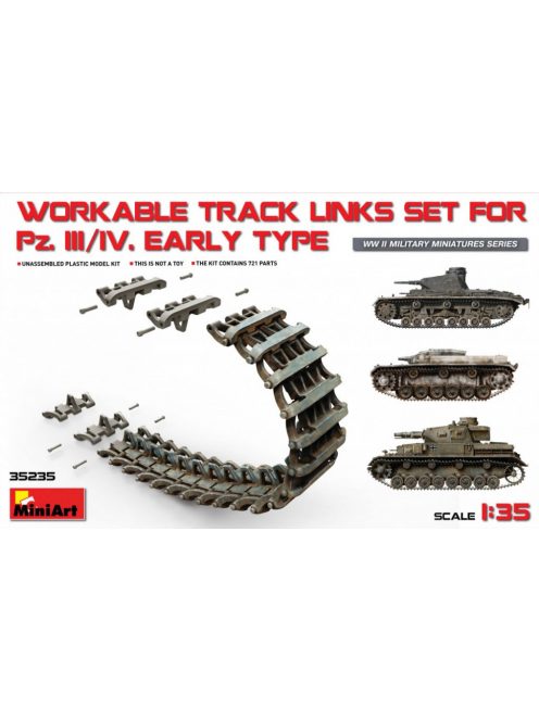 MiniArt - Pz.Kpfw III/IV Workable Track Links Set Early Type