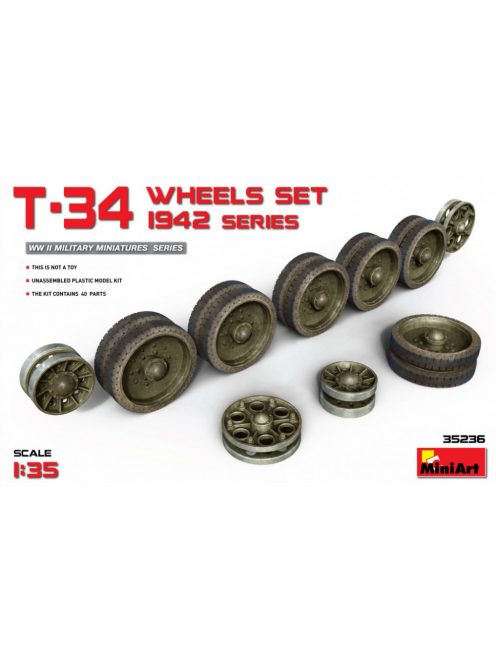 MiniArt - T-34 Wheels Set 1942 Series