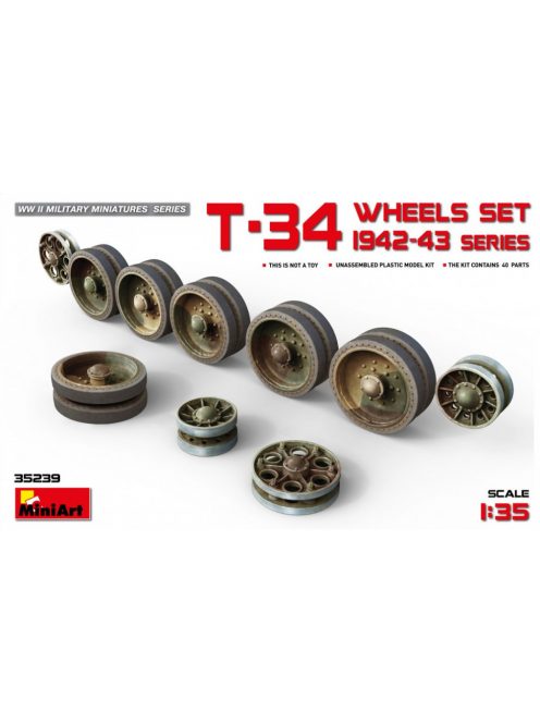 MiniArt - T-34 Wheels Set 1942-43 Series