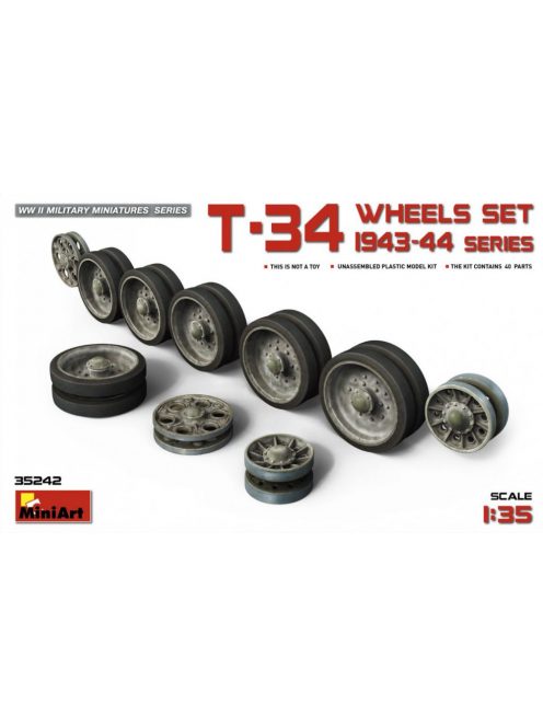 MiniArt - T-34 Wheels Set. 1943-44 Series