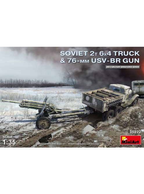 Miniart - Soviet 2t 6x4 Truck with 76 mm USV-BR Gun