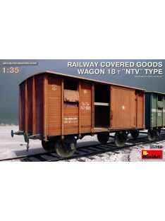   Miniart - Railway Covered Goods Wagon 18 t "NTV"-Type