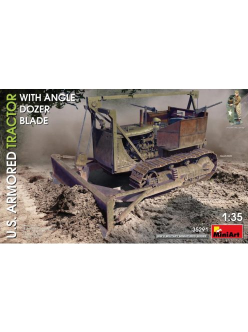 MiniArt - U.S. Armored Tractor w/Angle Dozer Blade