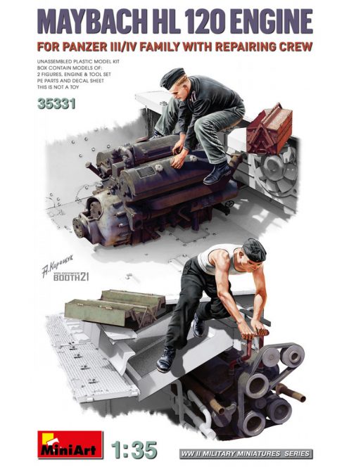 MiniArt - Maybach HL 120 Engine for Panzer III/IV Family w/Repair Crew