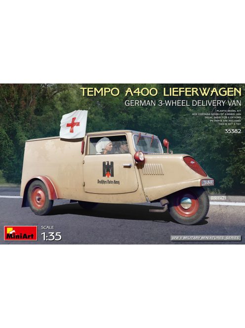 MiniArt - Tempo A400 Lieferwagen. German 3-Wheel Delivery Van