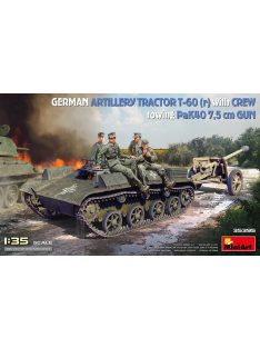   Miniart - German Artillery Tractor T-60 (r) w/PaK40 Gun & Crew