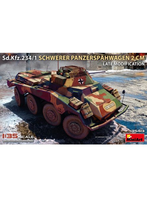 Miniart - Sd.Kfz.234/1 Schwerer Panzerspähwagen (2 cm). Late Mod