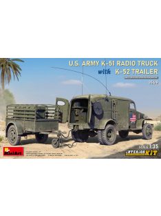   Miniart - US Army K-51 Radio Truck w/K-52 Trailer. Interior Kit