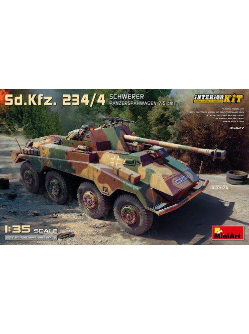 Miniart - Sd.Kfz. 234/4 Schwerer Panzerspahwagen 7,5 cm. Interior Kit