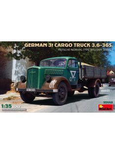   Miniart - German 3t Cargo Truck 3,6-36S. Pritsche-Normal-Type. Military Service